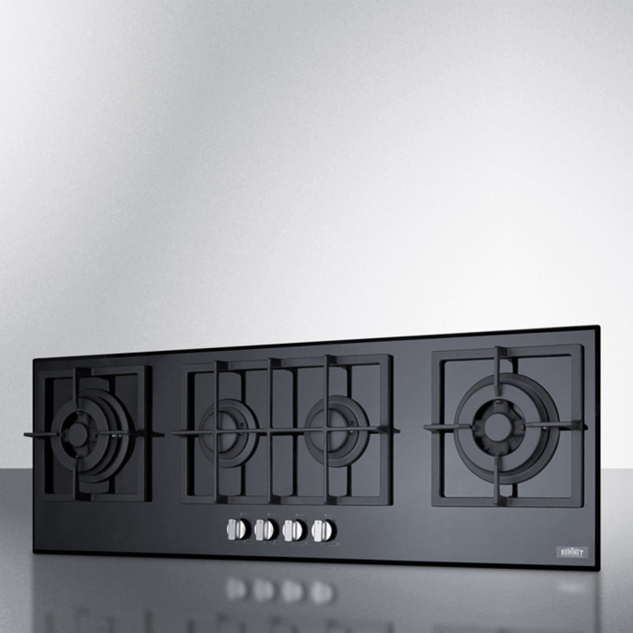 Summit - 44" Wide 4-Burner Gas Cooktop | GC443BGL