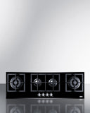 Summit - 44" Wide 4-Burner Gas Cooktop | GC443BGL