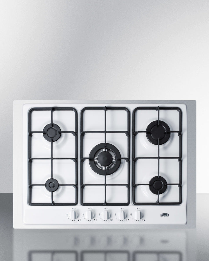 Summit - 30" Wide 5-Burner Gas Cooktop | GC5271WTK30