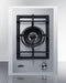 Summit - 15" Wide 1-Burner Gas Cooktop In Stainless Steel  | GCJ1SSTK15