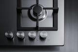 Summit - 24" Wide 4-Burner Propane Gas Cooktop In Stainless Steel