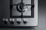 Summit - 24" Wide 4-Burner Gas Cooktop In Stainless Steel 
 | GCJ4SS