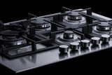 Summit - 30" Wide 5-Burner Gas Cooktop In Stainless Steel