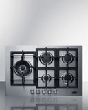 Summit - 30" Wide 5-Burner Propane Gas Cooktop In Stainless Steel 
 | GCJ5SSLP