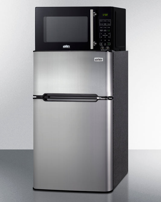 Summit - Microwave/Refrigerator-Freezer Combination with Allocator | MRF34BSSA