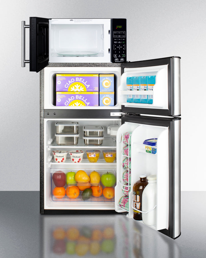 Summit - Microwave/Refrigerator-Freezer Combination with Allocator | MRF34BSSA