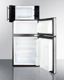 Summit - Microwave/Refrigerator-Freezer Combination with Allocator | MRF34BSSA