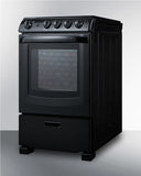 Summit - 24" Wide Electric Smooth-Top Range, 24" Under Cabinet Convertible Range Hood, and 24" Wide Over-the-Range Microwave Bundle