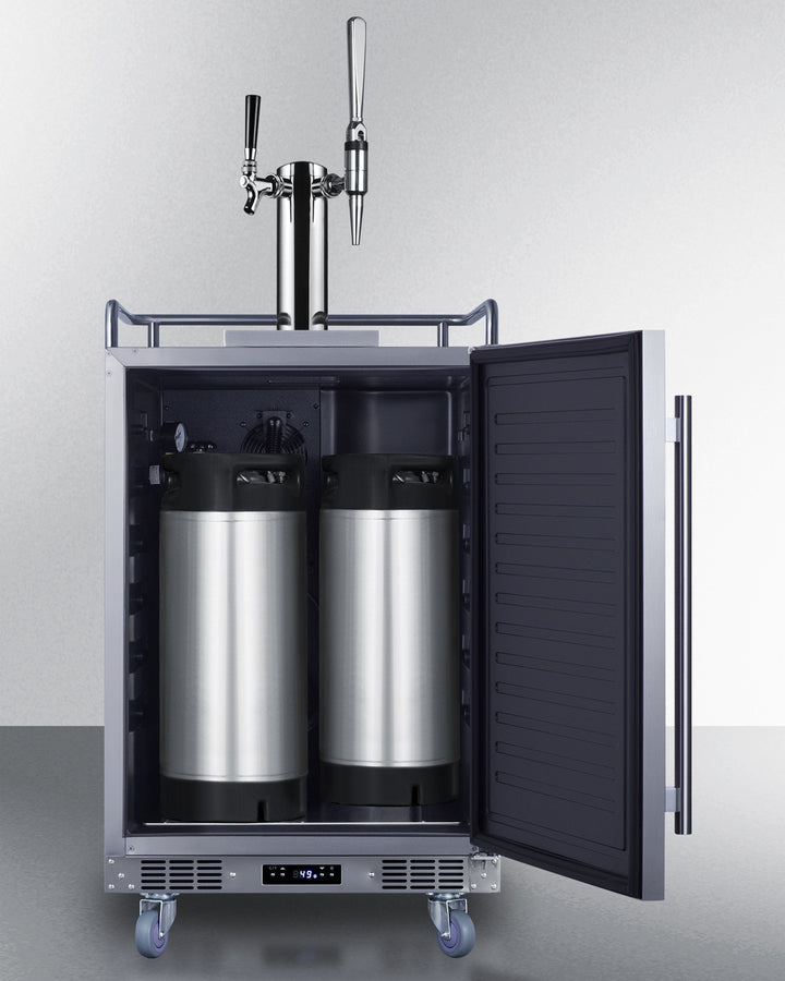 Summit - 24" Wide Built-In Cold Brew/Nitro-Infused Coffee Kegerator | SBC682CMTWIN