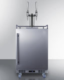 Summit - 24" Wide Built-In Nitro-Infused Coffee Kegerator | SBC682NCFTWIN