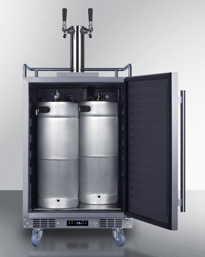 Summit - 24" Wide Built-In Outdoor Beer Kegerator | SBC683OSTWIN