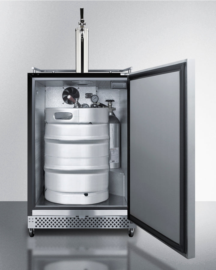 Summit - 24" Wide Built-In Outdoor Kegerator with TapLock | SBC696OSTL