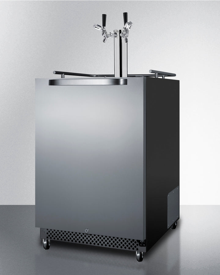 Summit - 24" Wide Built-In Outdoor Kegerator with TapLocks | SBC696OSTWINTL