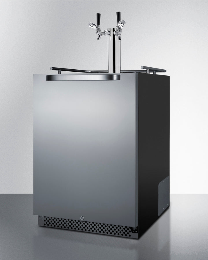 Summit - 24" Wide Built-In Outdoor Kegerator with TapLocks | SBC696OSTWINTL