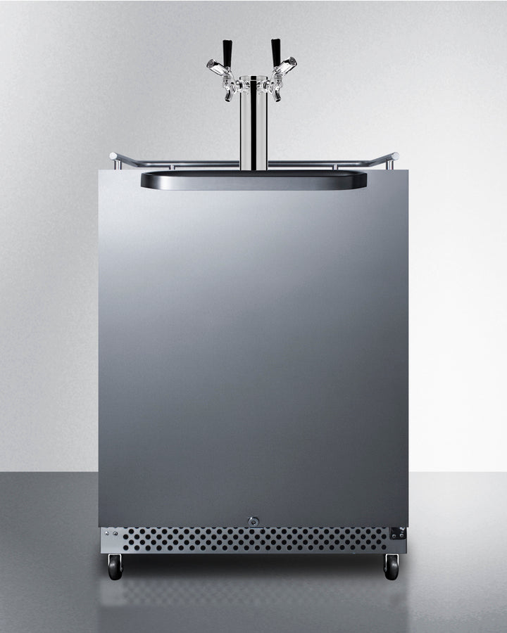 Summit - 24" Wide Built-In Outdoor Kegerator with TapLocks | SBC696OSTWINTL