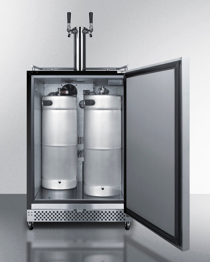 Summit - 24" Wide Built-In Outdoor Kegerator | SBC696OSTWIN