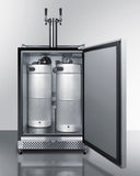 Summit - 24" Wide Built-In Outdoor Nitro-Infused Coffee Kegerator | SBC696OSNCF