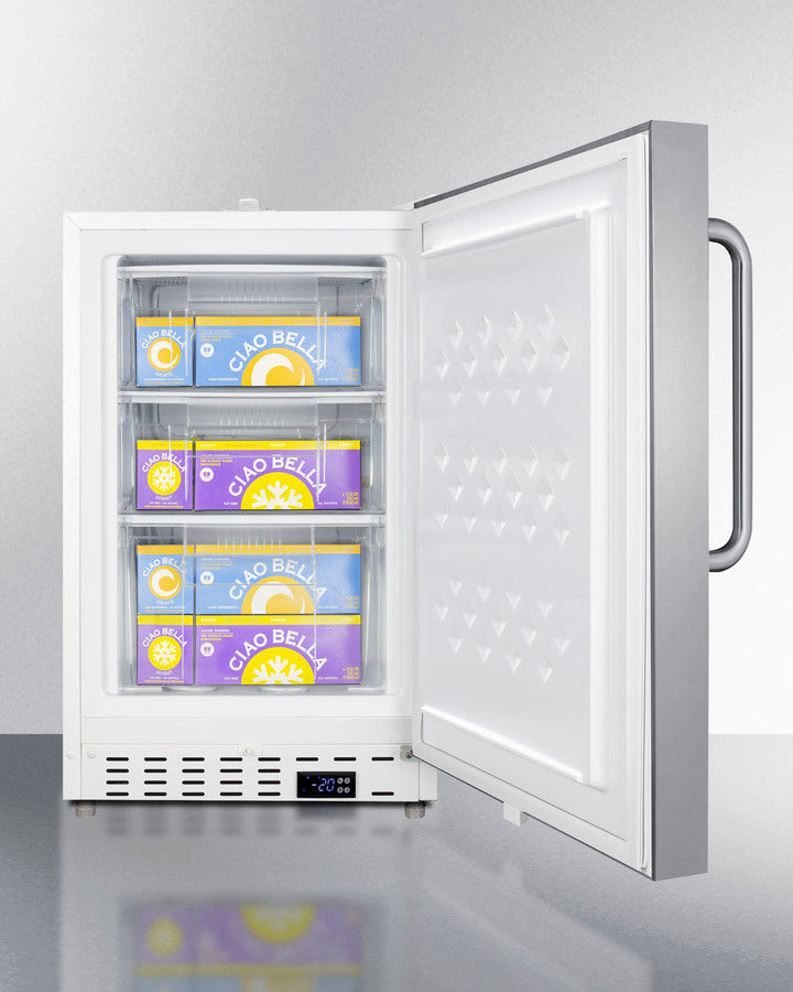 Summit - 20" Wide Built-In Commercial All-Freezer, ADA Compliant | SCF505SSTBADA