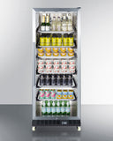 Summit - 24" Wide Mini Reach-In Beverage Center with Dolly | SCR1156RI