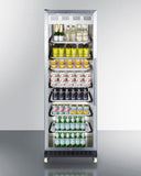 Summit - 24" Wide Mini Reach-In Beverage Center with Dolly | SCR1401LHRI