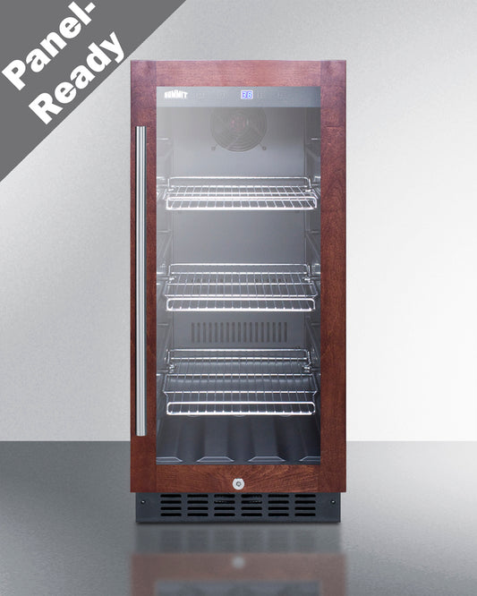 Summit - 15" Wide Built-In Beverage Center (Panel Not Included) | SCR1536BGPNR