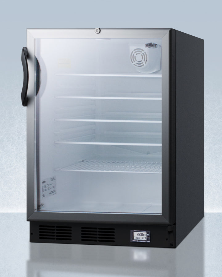 Summit - 24" Wide Built-In All-Refrigerator, ADA Compliant | SCR600BGLBINZADA