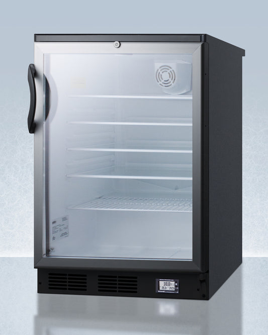 Summit - 24" Wide Built-In All-Refrigerator | SCR600BGLBINZ