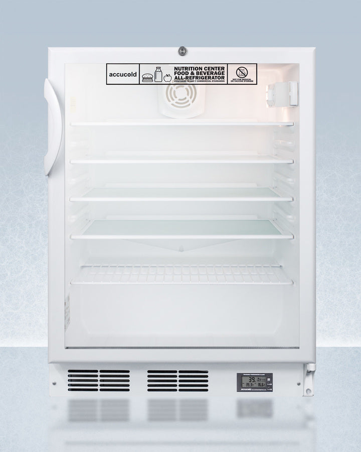 Summit - 24" Wide Built-In Beverage Center, ADA Compliant | SCR600GLBINZADA