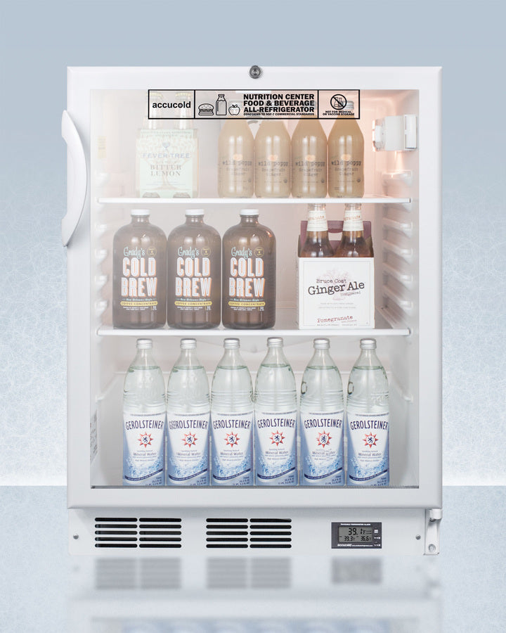 Summit - 24" Wide Built-In Beverage Center, ADA Compliant | SCR600GLBINZADA