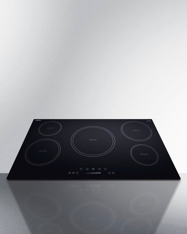 Summit - 36" Wide 208-240V 5-Zone Induction Cooktop | SINC5B36B