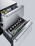 Summit -24" Wide 2-Drawer All-Refrigerator | SP6DBS2D7