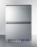 Summit - 24" Wide 2-Drawer All-Refrigerator | SPR627OS2D