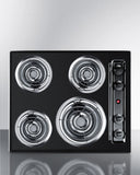 Summit - 24" Wide 4-Burner Coil Cooktop | TEL03