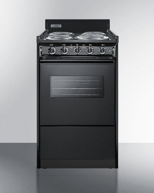 Summit - 20" Wide Electric Coil Range | TEM110CW