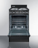 Summit - 20" Wide Electric Coil Range and 15" Wide All-refrigerator for Built-in or Freestanding Use with Digital Controls, LED Light, Right Door Swing, Lock and Black Exterior Finish Bundle