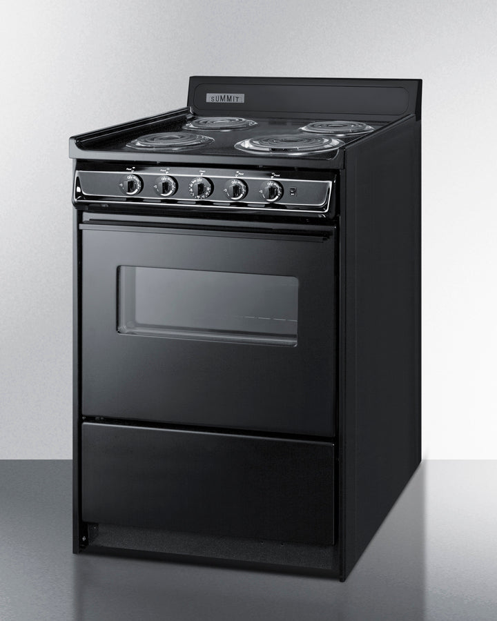 Summit - 24" Wide Electric Coil Range | TEM610CW