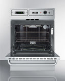 Summit - 15" Wide Built-In All-Refrigerator and 24" Wide Electric Wall Oven Bundle