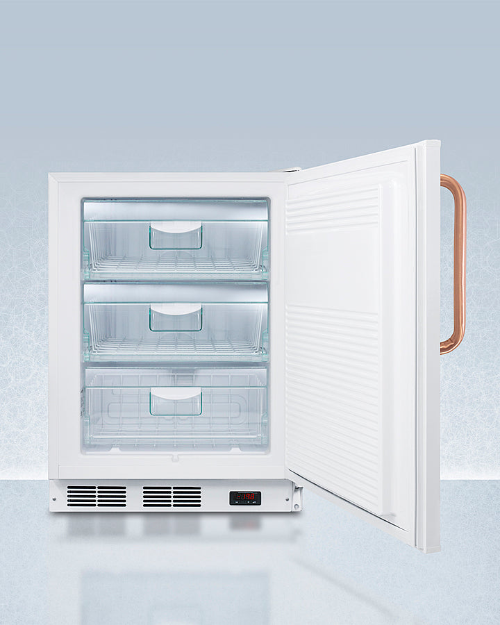 Accucold Summit - 24" Wide Built-In All-Freezer with Antimicrobial Pure Copper Handle | VT65MLBITBCADA