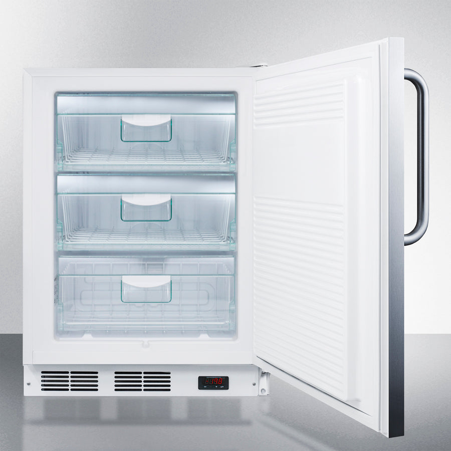 Accucold Summit - 24" Wide All-Freezer, ADA Compliant | VT65ML7SSTBADA