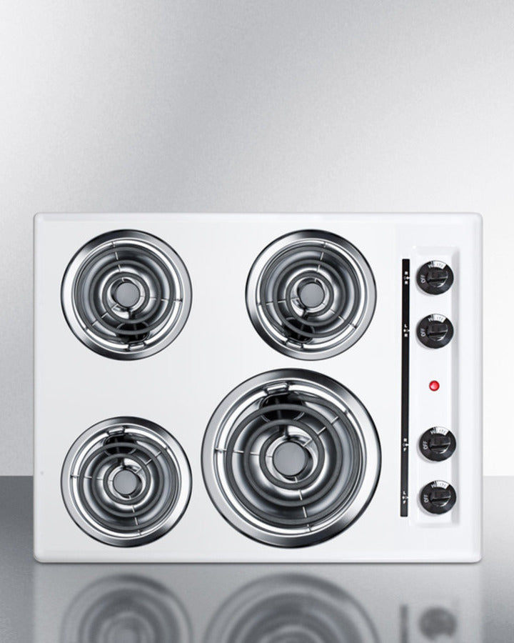 Summit - 24" Wide 4-Burner Coil Cooktop | WEL03