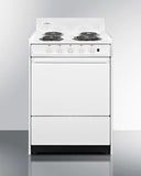 Summit - 24" Under Cabinet Ductless Range Hood and 24" Wide Electric Coil Top Range Bundle