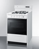 Summit - 24" Wide Gas Range and 24" Wide Gas Wall Oven Bundle