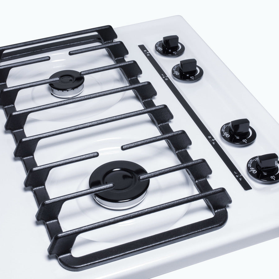 Summit - 24" Wide 4-Burner Gas Cooktop | WTL033S