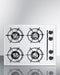 Summit - 24" Wide 4-Burner Gas Cooktop | WNL033