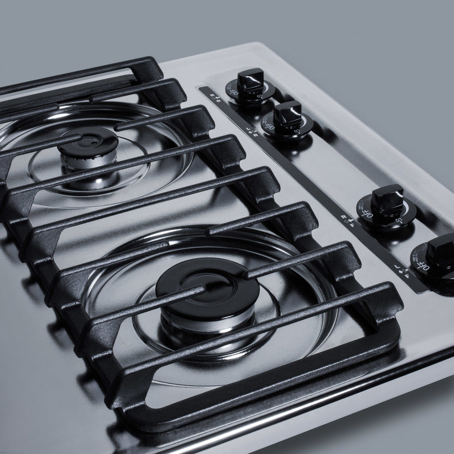 Summit - 24" Wide 4-Burner Gas Cooktop | ZTL033S