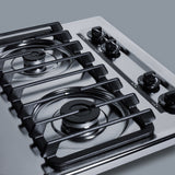 Summit - 24" Wide 4-Burner Gas Cooktop