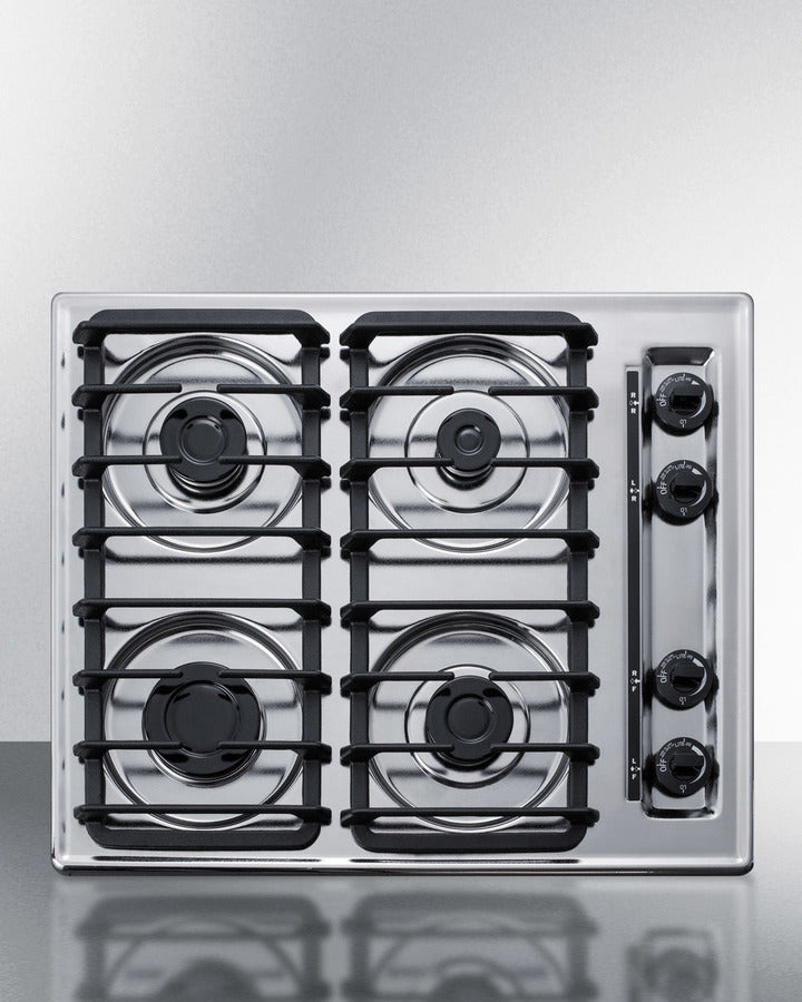 Summit - 24" Wide 4-Burner Gas Cooktop | ZTL033S