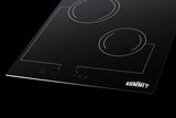 Summit - 18" Wide 220V 2-Burner Radiant Cooktop | CR2B228T