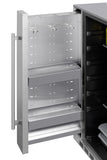 Summit -Shallow Depth 24" Wide Built-In All-Refrigerator With Slide-Out Storage Compartment |  FF19524
