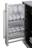 Summit -Shallow Depth 24" Wide Built-In All-Refrigerator With Slide-Out Storage Compartment |  FF19524